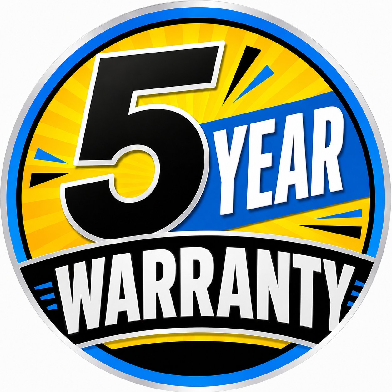 5 Year Warranty